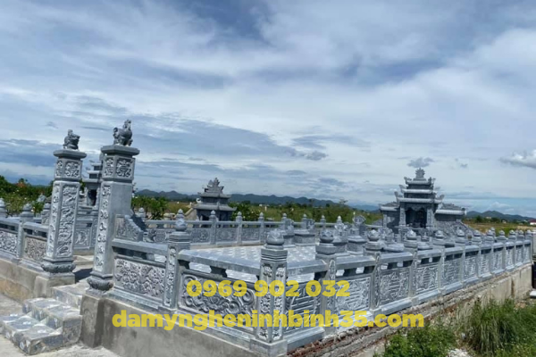 ĐỊA CHỈ LÀM KHU LĂNG MỘ ĐÁ XANH CAO CẤP UY TÍN
