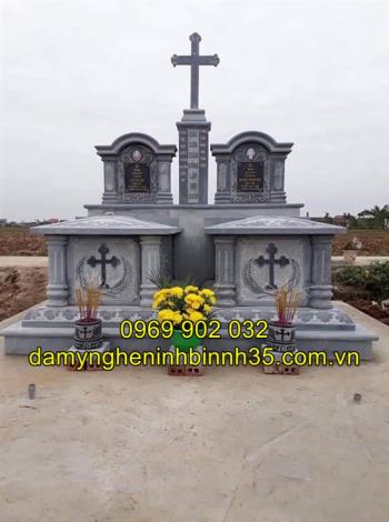 Báo giá các mẫu mộ công giáo bằng đá tại Hải Dương - Đơn vị thi công uy tín