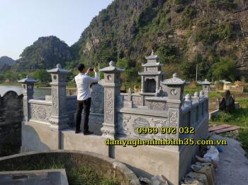 THI CÔNG KHU LĂNG MỘ ĐÁ PHONG THUỶ ĐẸP TẠI NINH BÌNH