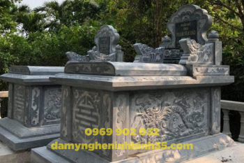 BÁO GIÁ MỘ TAM CẤP ĐÁ XANH - ĐÁ MỸ NGHỆ NINH BÌNH 35