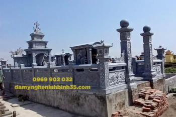 KHU LĂNG MỘ ĐÁ XANH CAO CẤP SANG TRỌNG