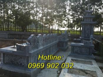 Mộ đá đẹp bán tại Bắc Giang chuẩn kích thước phong thủy