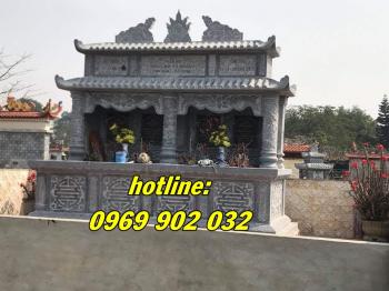 Những mẫu mộ đá đôi cao cấp tại Thái Bình chuẩn kích thước phong thủy