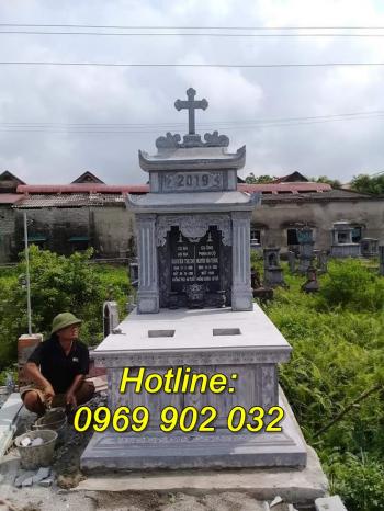 Mẫu mộ bằng đá nguyên khối đẹp bán tại Hậu Giang