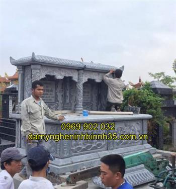 Mẫu mộ đá một mái đẹp giá rẻ bán tại Hà Nam