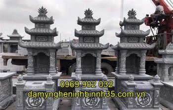 Mẫu mộ đá ba mái đẹp giá rẻ bán tại Hà Nội