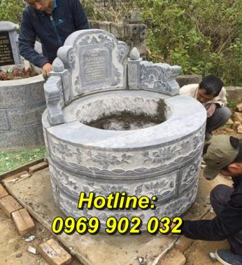 Mẫu mộ đá tròn đẹp giá rẻ bán tại Quảng Ninh