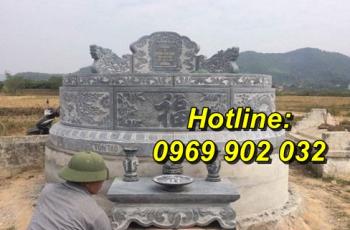 Mẫu mộ đá tròn đẹp giá rẻ bán tại Hưng Yên