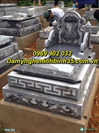 Mẫu mộ tam cấp bằng đá đẹp bán tại Thái Nguyên