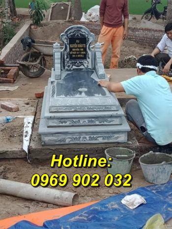 Mẫu mộ tam cấp bằng đá đẹp bán tại Lào Cai