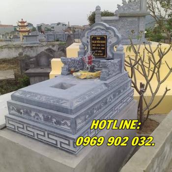 Mẫu mộ tam cấp bằng đá đẹp bán tại Hải Dương