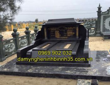 15+ Mẫu mộ đá granite thẩm mỹ bậc nhất - Thi công mộ đá bền đẹp