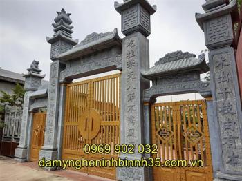 Hình ảnh cổng đá nhà thờ họ thực tế 