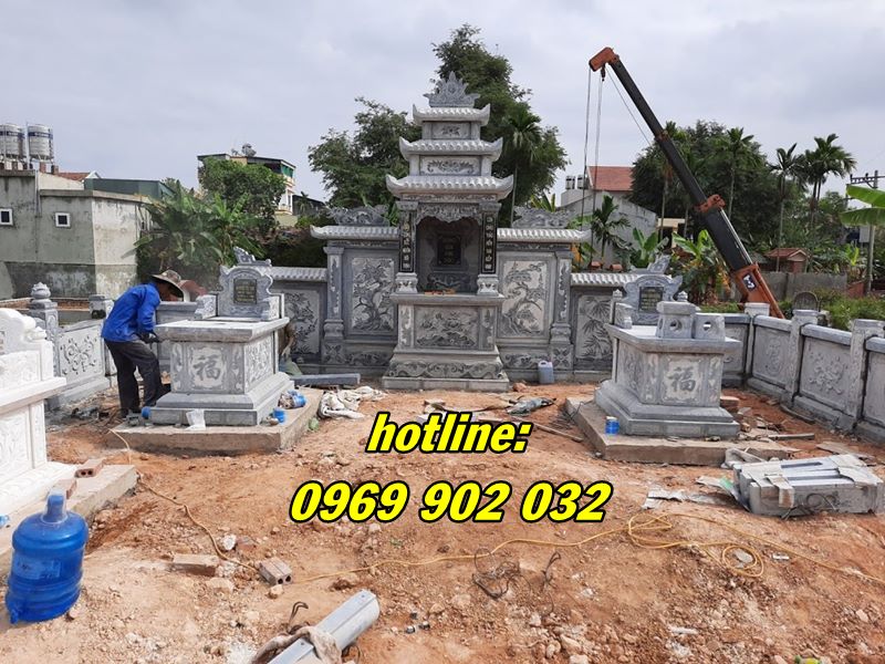 mẫu lăng mộ bằng đá giá rẻ lắp tại quảng ninh