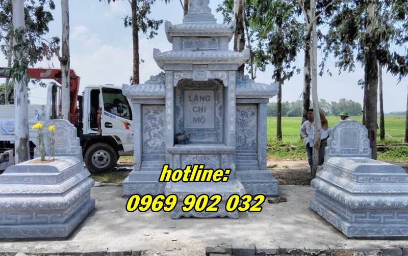 mẫu lăng mộ bằng đá giá rẻ lắp tại Quảng Ninh