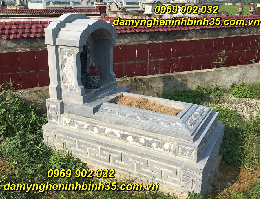 Mẫu mộ tam cấp bằng đá đẹp bán tại Phú Thọ