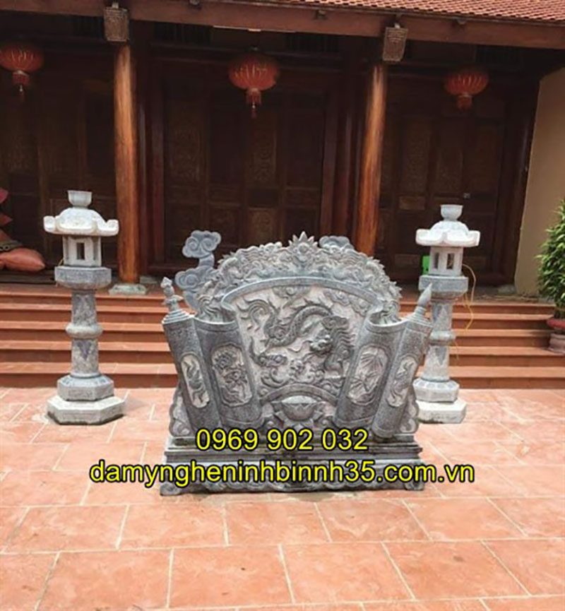 Mẫu bình phong đá