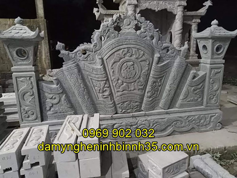 Mẫu cuốn thư đá