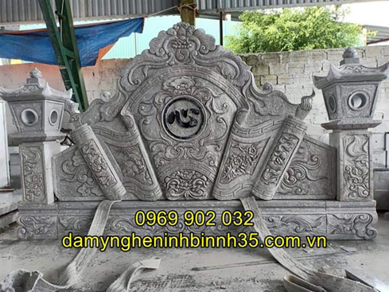 Mẫu cuốn thư đá