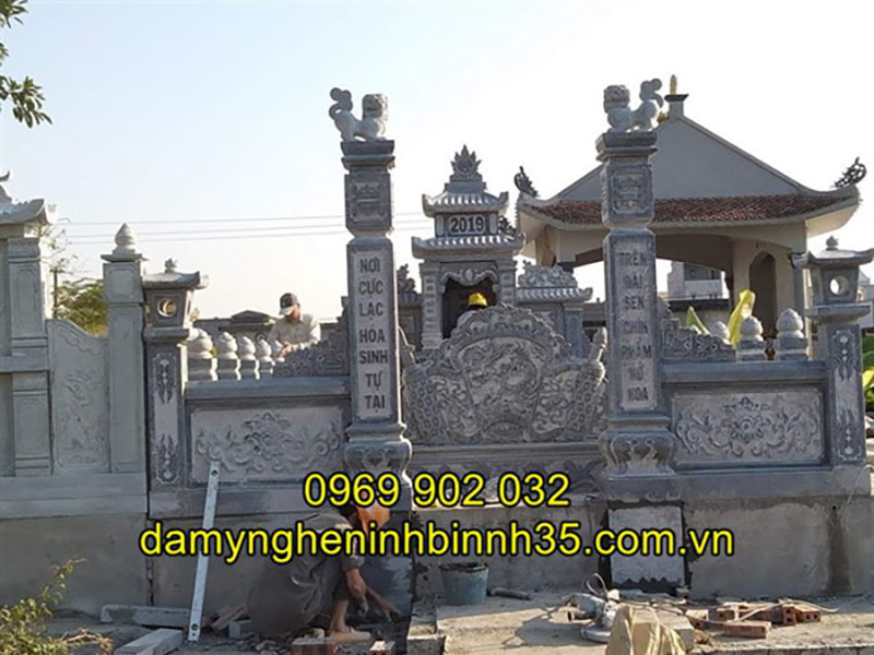 Mẫu bình phong đá