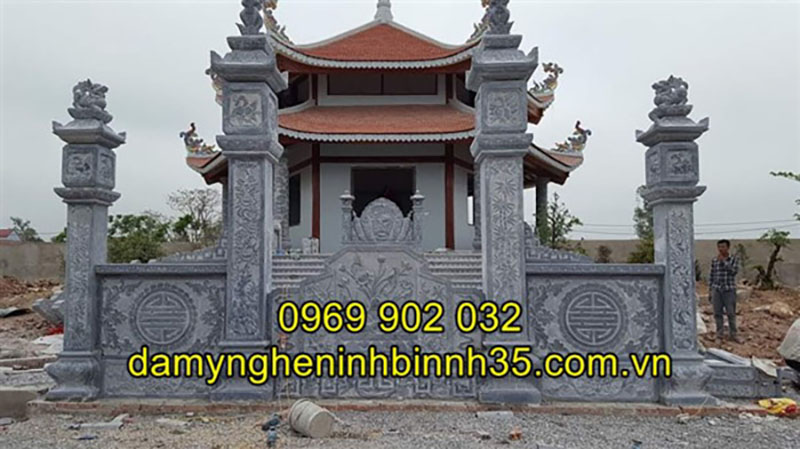Mẫu bình phong đá