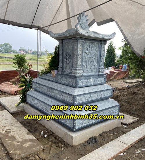 Địa chỉ bán và lắp đặt mộ đá xanh rêu tại Hà Nam uy  tín
