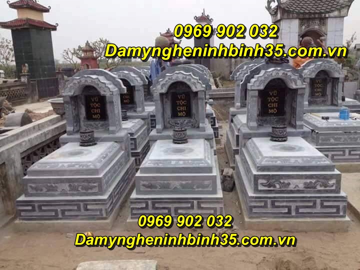 Mẫu mộ tam cấp bằng đá đẹp bán tại Hòa Bình