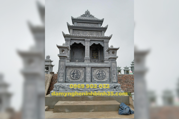 mộ đá ba mái đẹp giá rẻ
