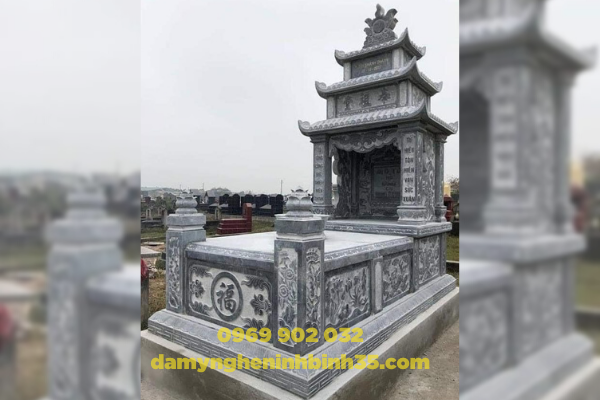 mộ đá ba mái đẹp giá rẻ