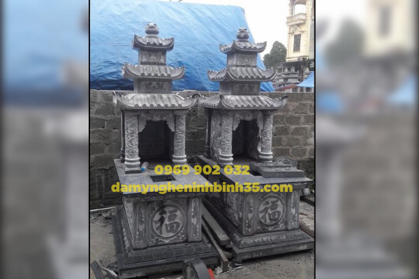 mộ đá ba mái đẹp giá rẻ