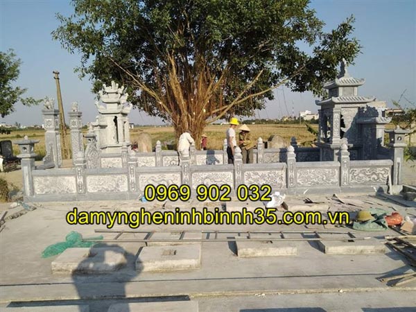 hàng rào đá lăng mộ