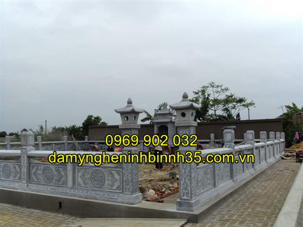 hàng rào đá lăng mộ