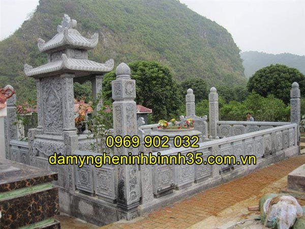 hàng rào đá lăng mộ