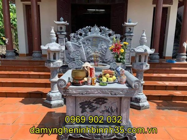 mẫu bàn lễ đá