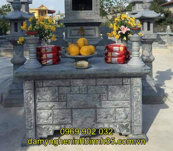 mẫu bàn lễ đá