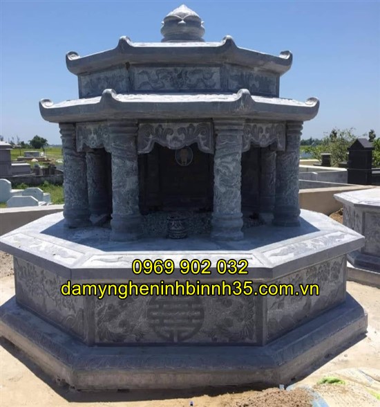 Báo giá mẫu mộ bát giác bằng đá tại Hải Dương