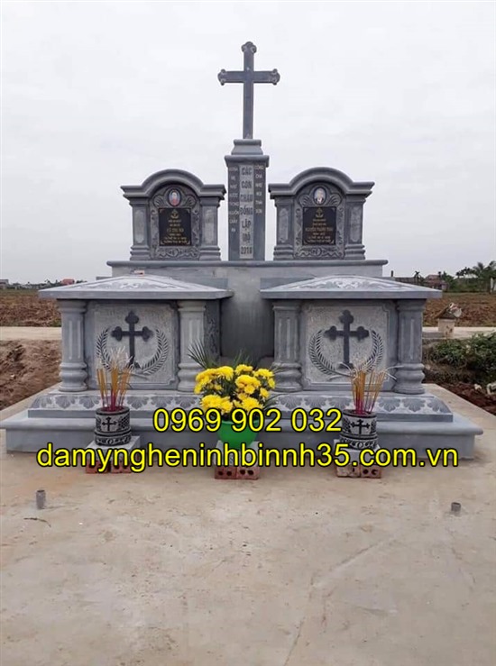 Báo giá các mẫu mộ công giáo bằng đá tại Hải Dương