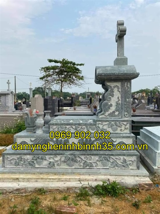 Báo giá các mẫu mộ công giáo bằng đá tại Hải Dương
