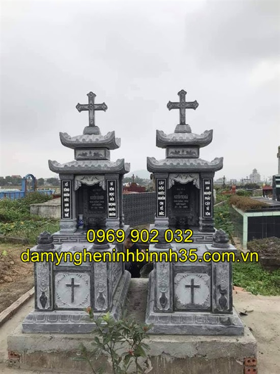 Báo giá các mẫu mộ công giáo bằng đá tại Hải Dương