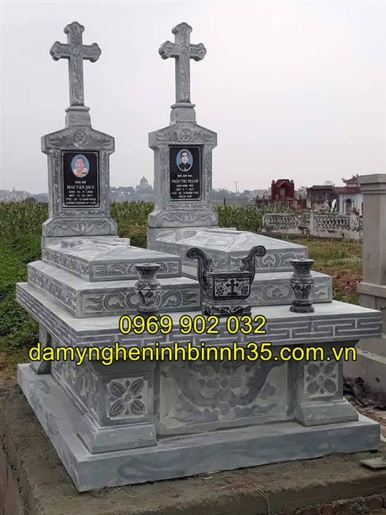 Báo giá các mẫu mộ công giáo bằng đá tại Hải Dương