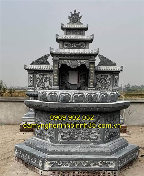 Báo giá mẫu mộ ục giác bằng đá tại Hải Dương
