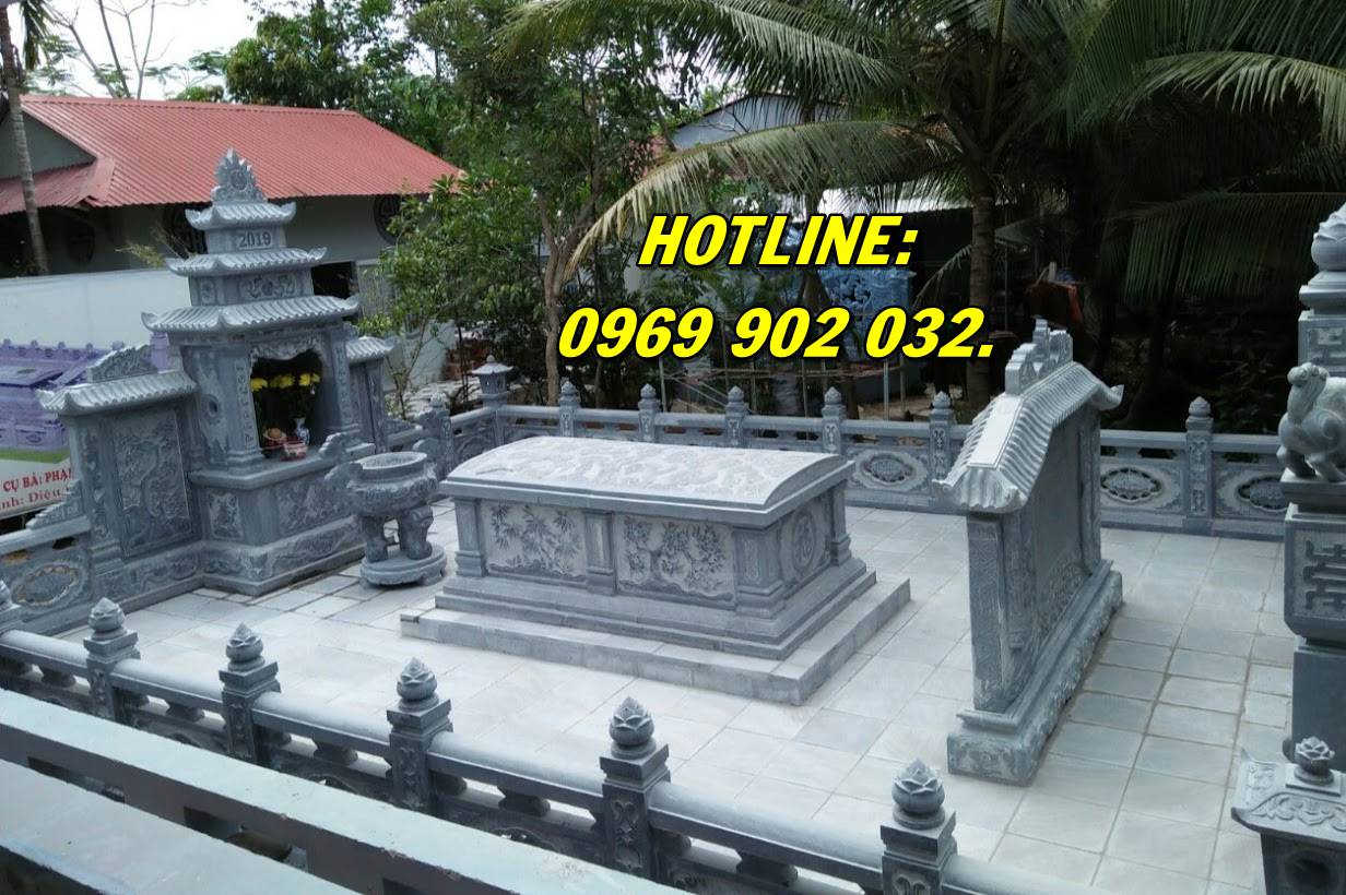 Báo giá Khu lăng mộ bằng đá nguyên khối đẹp giá rẻ bán tại Long An