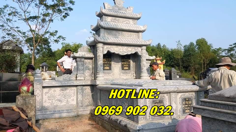 Báo giá mẫu lăng mộ bằng đá nguyên khối giá rẻ bán tại Quảng Ninh