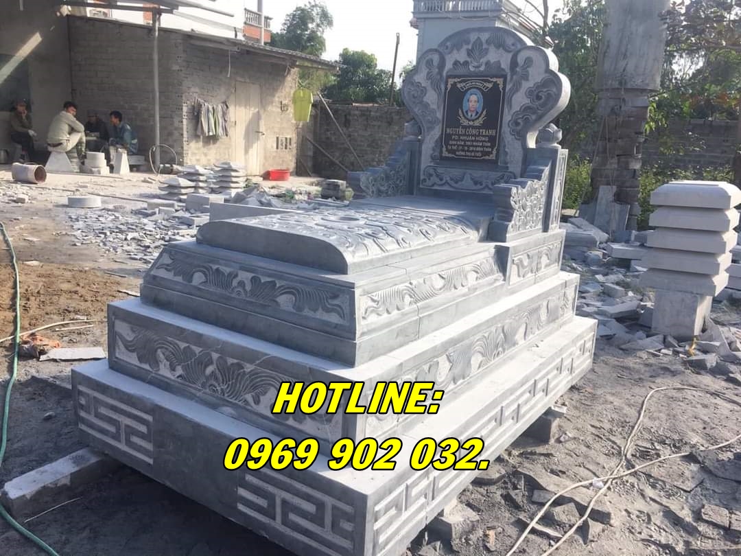Báo giá mẫu mộ tam cấp bằng đá đẹp bán tại Hà Nam