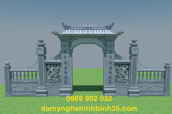 cổng tam quan đá