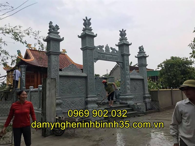 Mẫu cổng đá đẹp