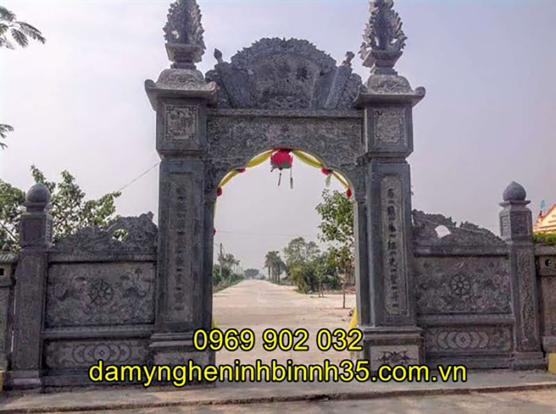 Mẫu cổng đá đẹp