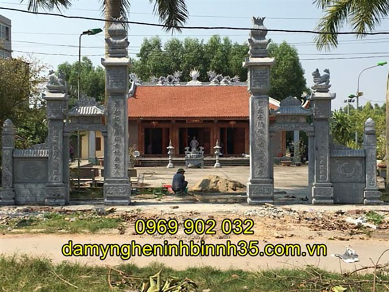 Mẫu cổng đá đẹp