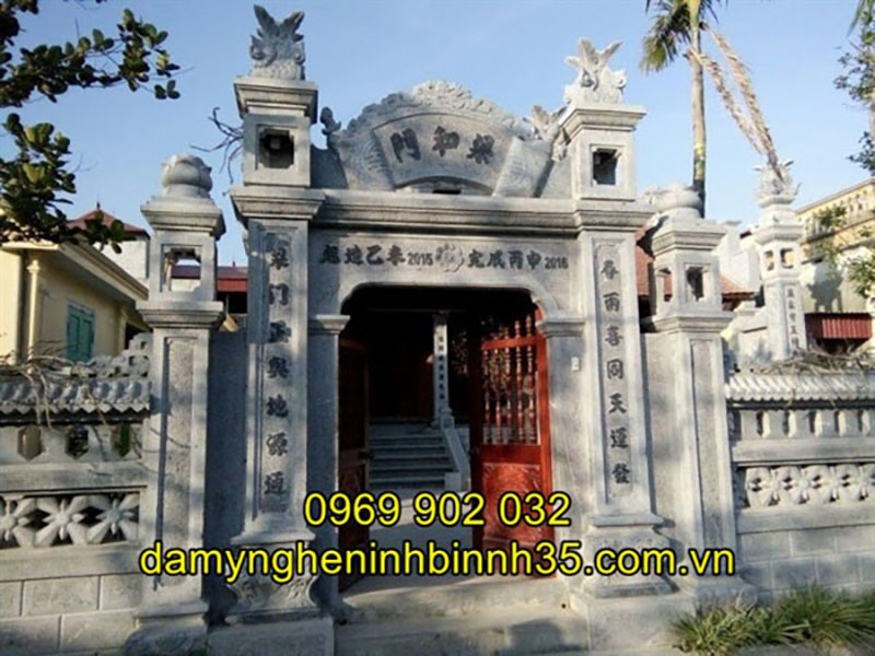 Mẫu cổng đá đẹp