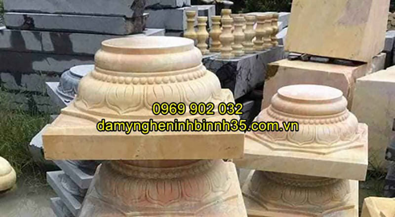 Mẫu chân cột đá